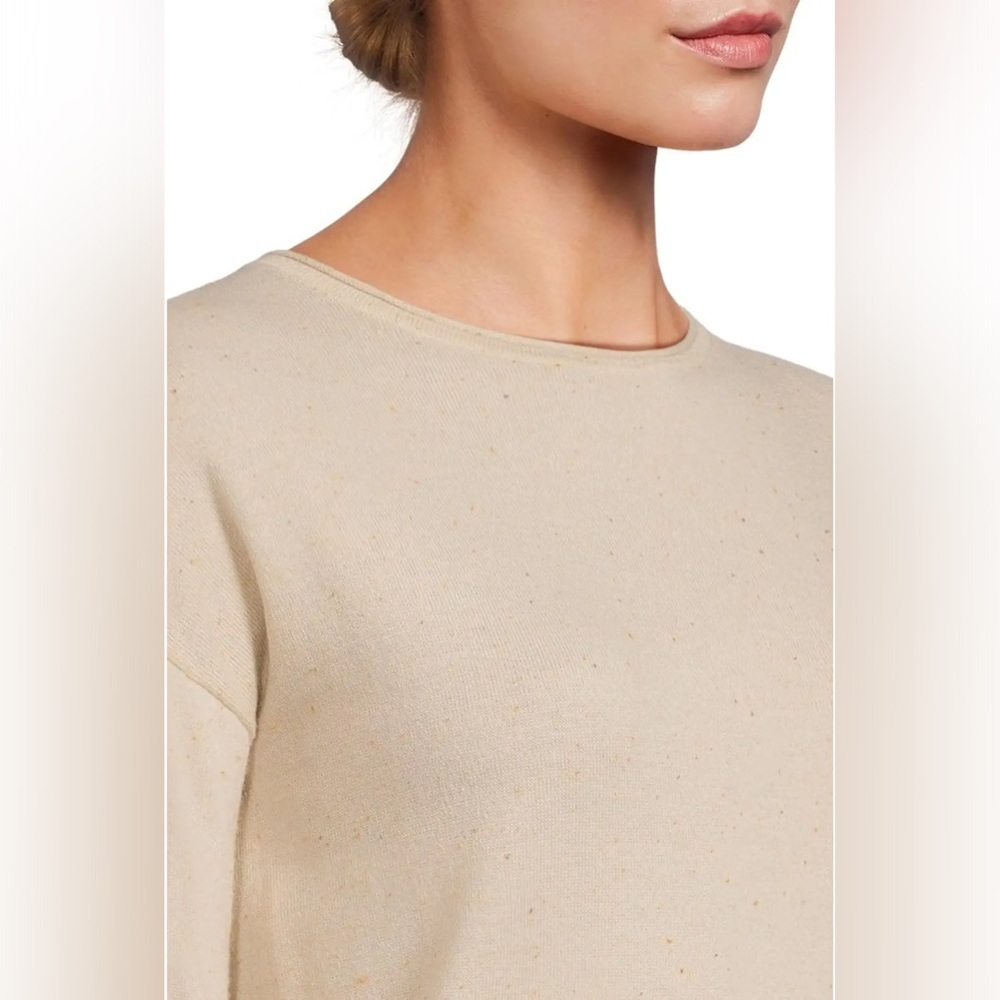 Smartwool Shadow Pine Lightweight Merino Blend Sweater Size S Cream NEW w/ TAGS - Picture 6 of 13